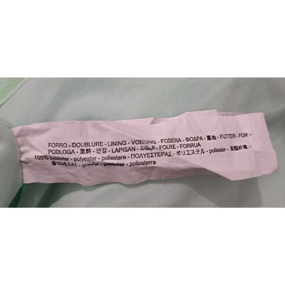 Zara Womens Large Tulle Midi Bodycon Mesh Mint Green Stretch - Picture 8 of 8